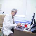 Ophthalmologist Kamil El-Helou Receives Patients at Imam Al-Hujjah Hospital