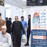 عناية ورعاية حتى آخر الليل: مشاهد من الفترة المسائية لموكب “ساقي كربلاء” الطبي