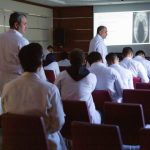 طلاب كلية الطب يؤدون امتحان نهاية الكورس في مستشفى الإمام الحجة (عج) الخيري